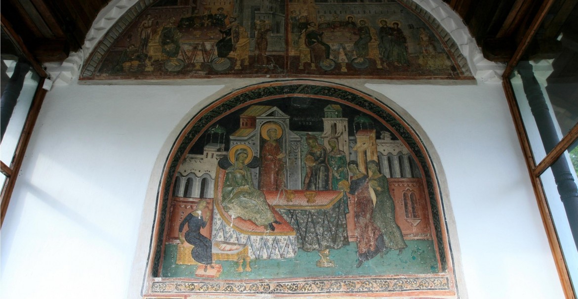 Frescă - Sfânta Mănăstire Ostrov