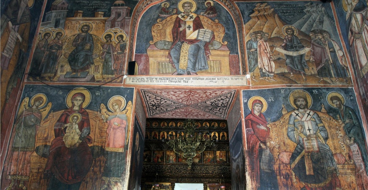 Frescă - Sfânta Mănăstire Ostrov